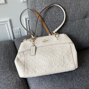 Coach Cream Shoulder Bag